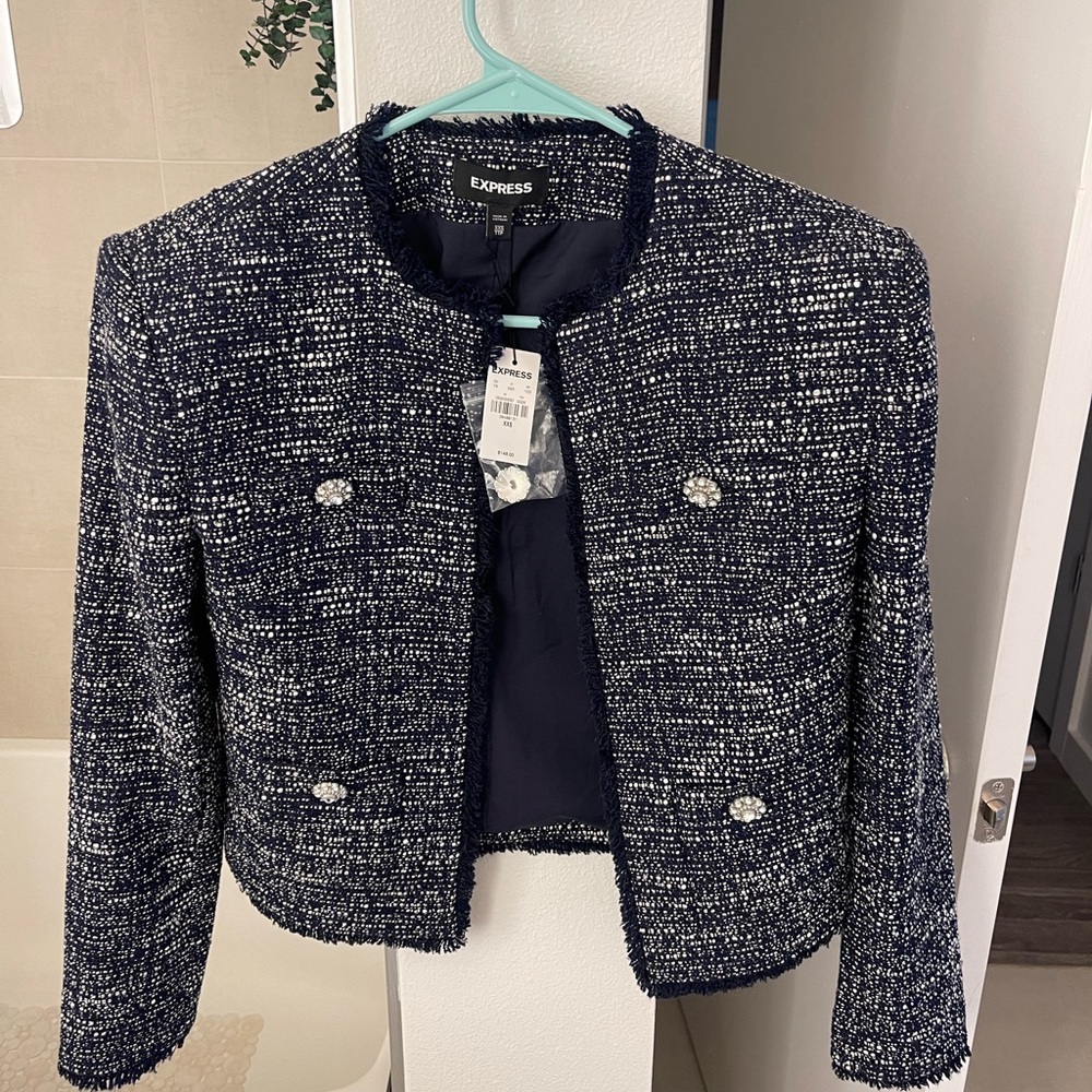 Express tweed blazer jacket NEW